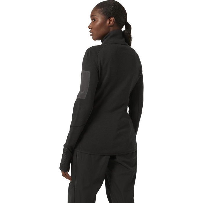 2023 Helly Hansen Womens Lifa Merino Midlayer Jacket 48180 - Black